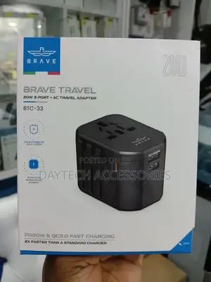Brave Travel 3 Port + Ac Travel Adapter BTC-33