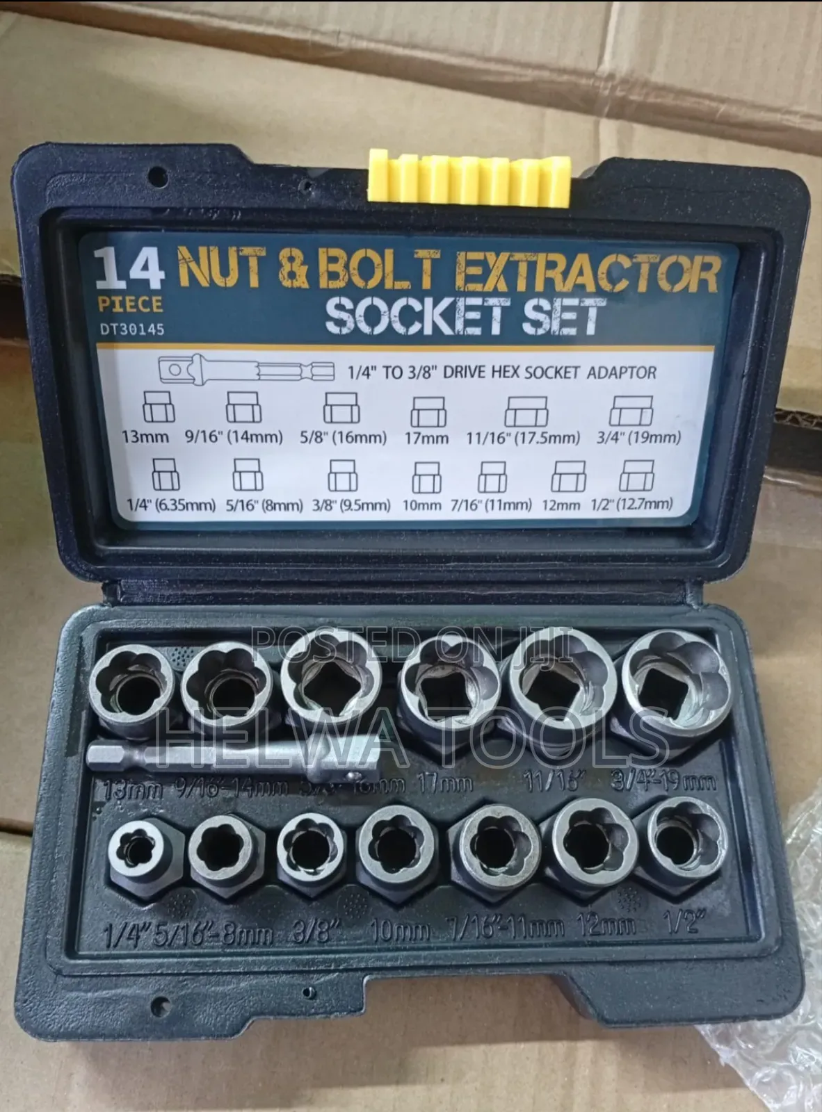 14 PCS Nut Bolt Extractor Socket Set