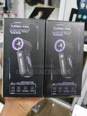 This Is a Compact Handheld "Turbo-Fan" Designed for Portable Cooling.