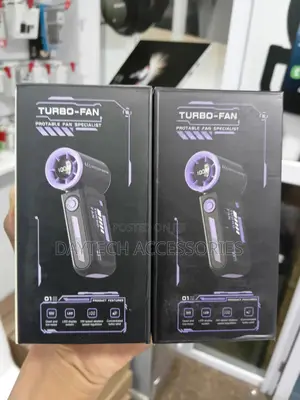 This Is a Compact Handheld "Turbo-Fan" Designed for Portable Cooling.