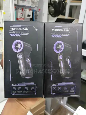This Is a Compact Handheld "Turbo-Fan" Designed for Portable Cooling.