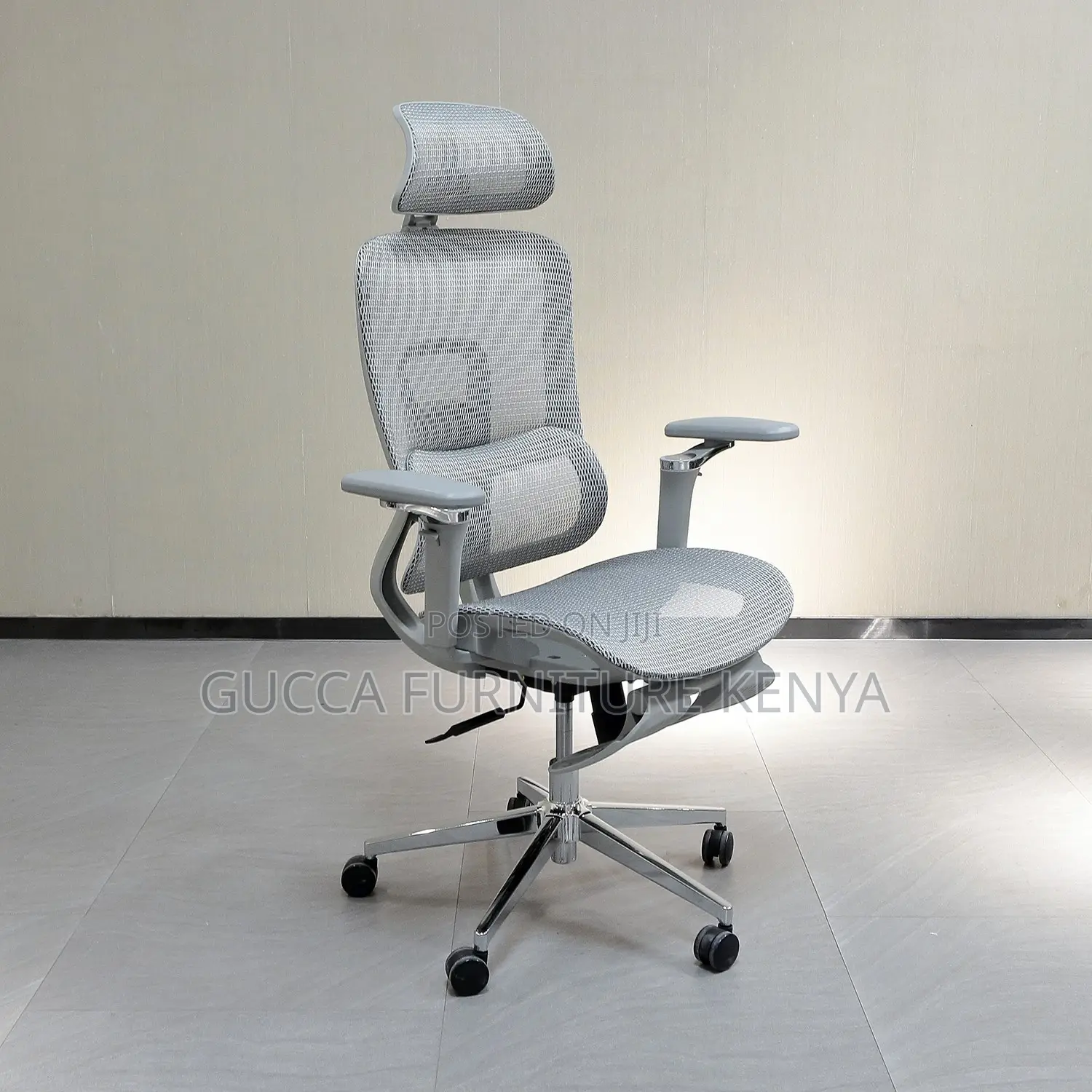 White Reclining Orthopedic Mesh Computer Seat