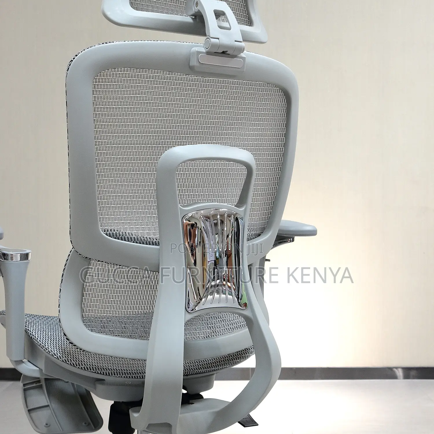 White Reclining Orthopedic Mesh Computer Seat