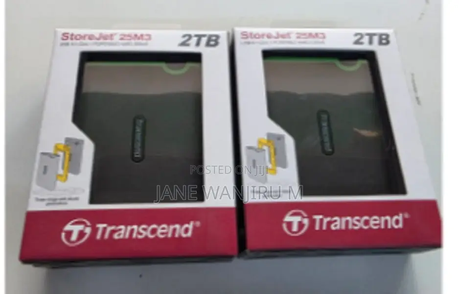 New Transcend External HDD 2tb - Iron Grey - Ts2tsj25m3s