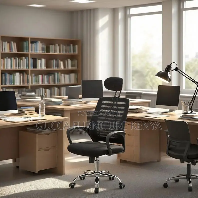 Swivel Ergonomic Task Chair With Headrest