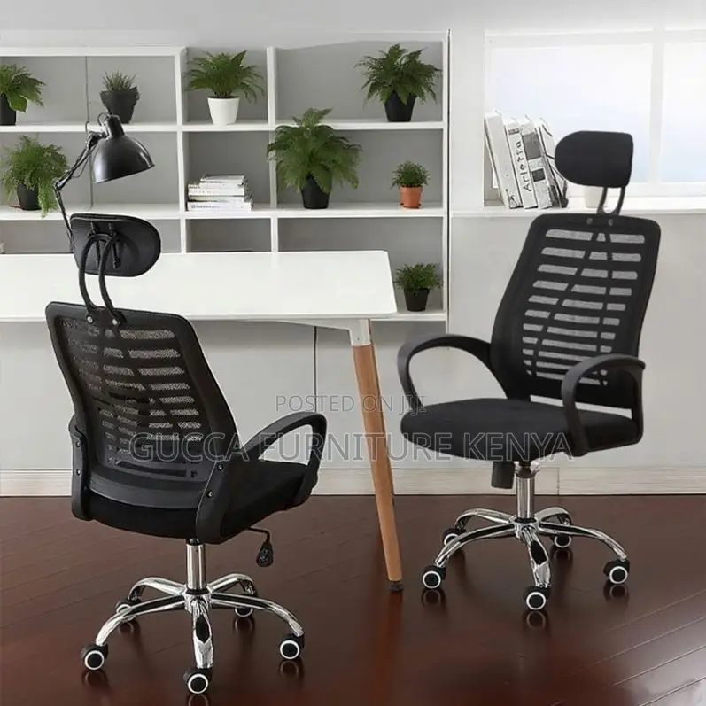 Swivel Ergonomic Task Chair With Headrest