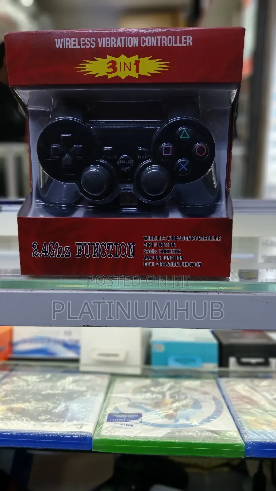 Wireless Vibration Controller 3in1-Laptop,Ps2 and Ps3