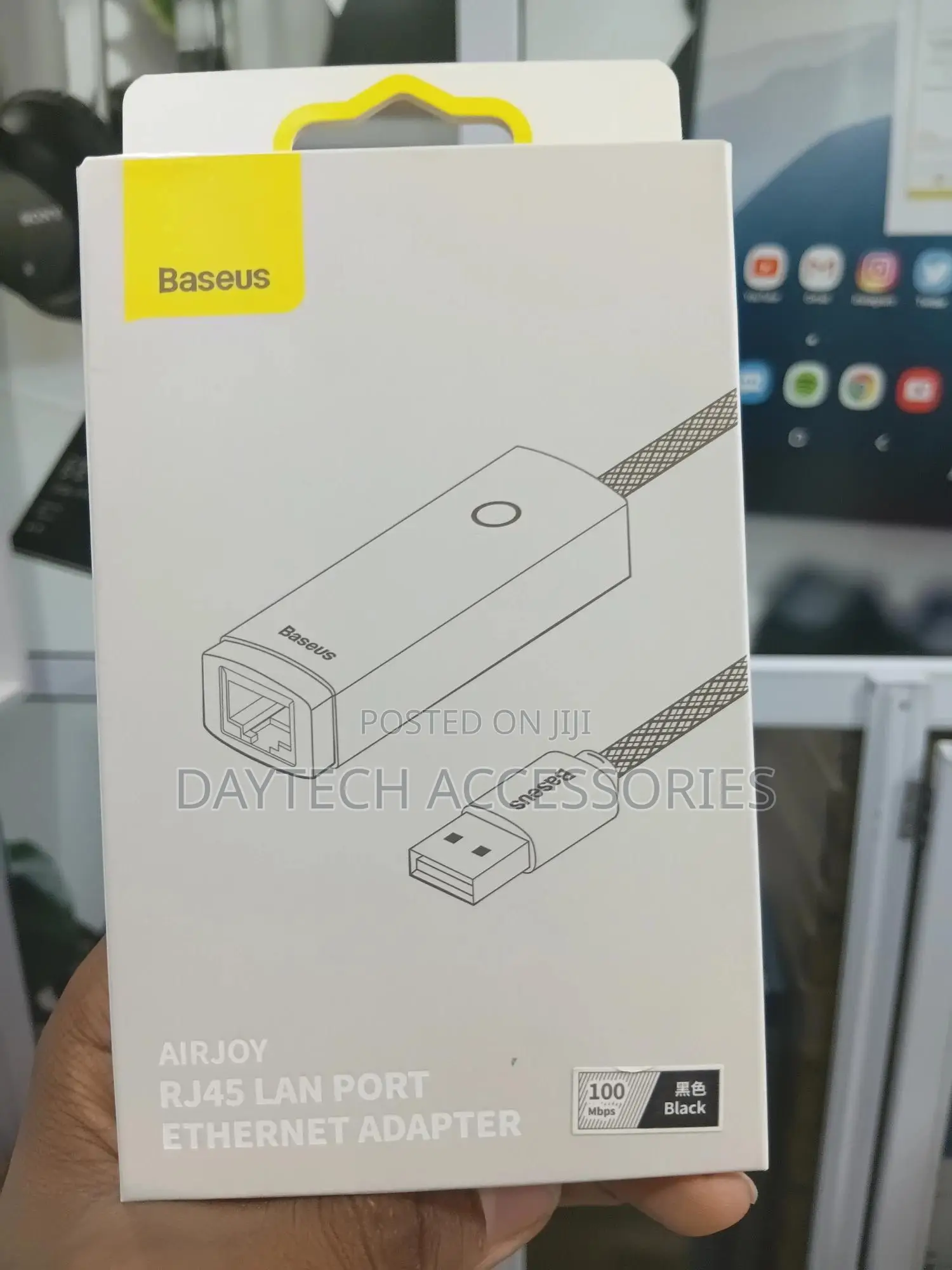 Baseus Ethernet Adapter Usb-a to Rj45 Lan Port (1000mbps Gigabit)
