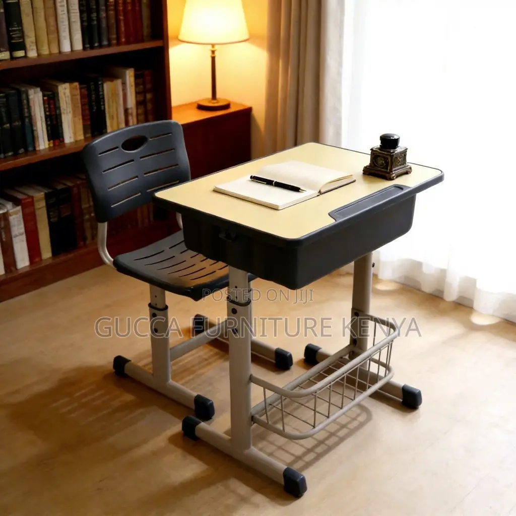 Adjustable Kid's Classroom Study Desk and Chair
