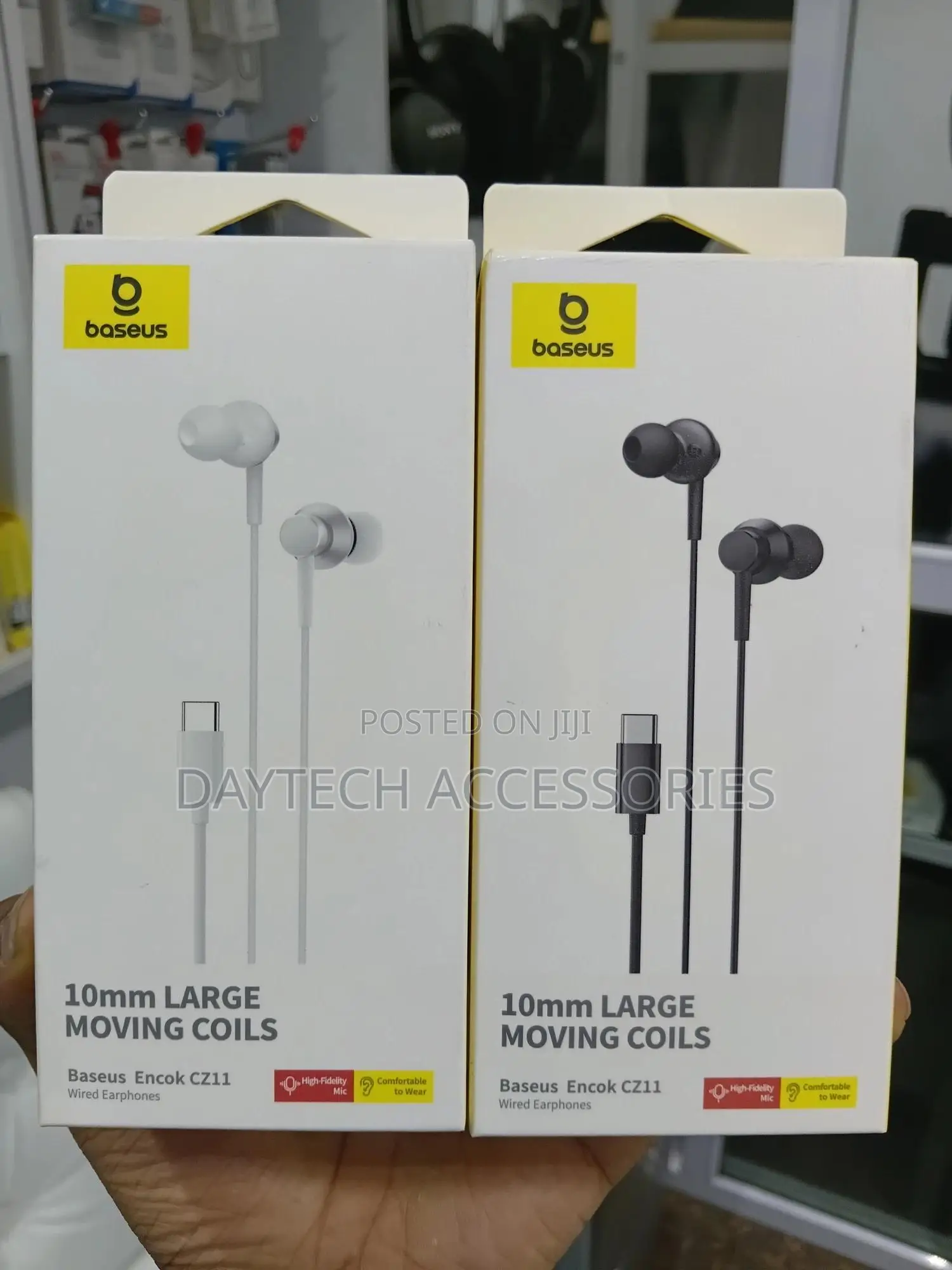 Baseus Encok Cz11 Type-C Wired Earphones - Black