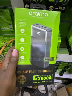 22.5w Oraimo Fast Powerbank