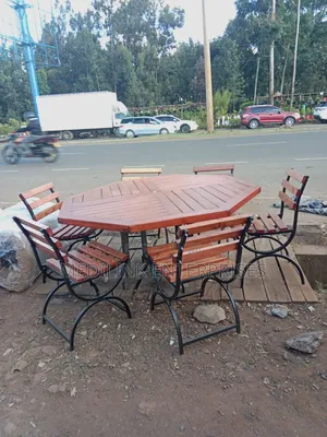 Six Seater Adcom Wooden Metallic Garden Outdoor Benches