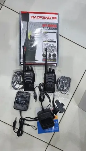 Baofeng Bf-888s Walkie Talkie Radio With Earpiece (2pcs)
