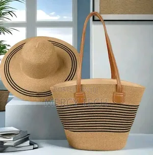 Beach Lady Bag With Matching Hat