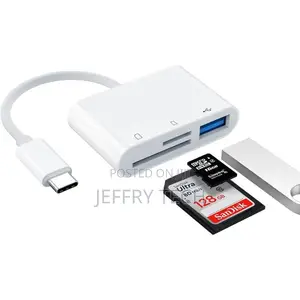 Otg 3-in-1 Type-C to Micro Sd/Tf Memory Card Reader With Usb 3.0 Port