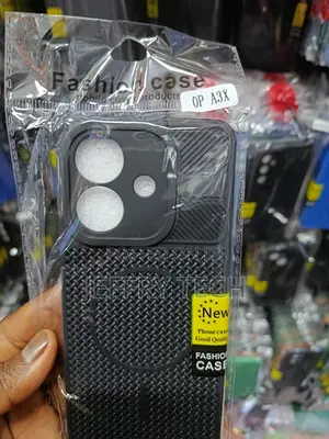 Black, Textured Phone Case Designed to Fit the Oppo A3x