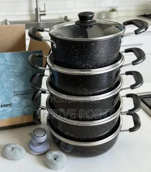 *14pieces Non-Stick Granite Cookware Set