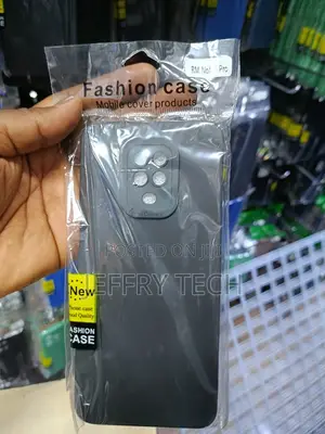 Black Silicone Phone Case Designed for the Xiaomi Redmi Note 11 Pro.