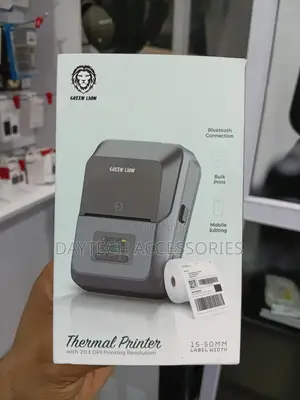 Green Lion Bluetooth Thermal Printer 15-50mm Label Width Grey