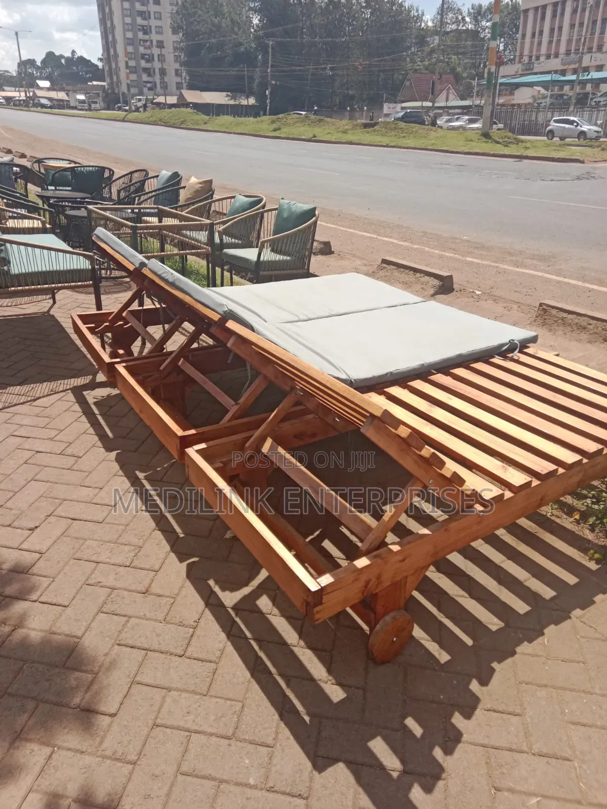 Mahogany Sunbeds Loungers