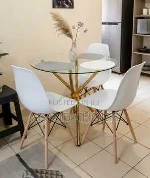 3 Seater Glass Dining Set