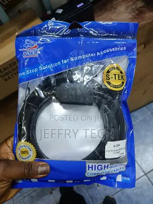 S-Tek Branded Computer Power Cable Designed to Connect a Device to a P