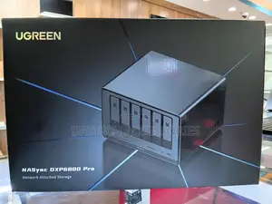 The Ugreen Nasync Dxp6800 Pro 6-Bay Network Attached Storage.