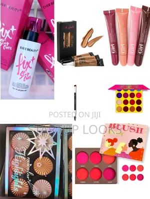 3pcs Concealer, Eyeshadow Palette, Brush, Blush , Lipgloss, Highligter