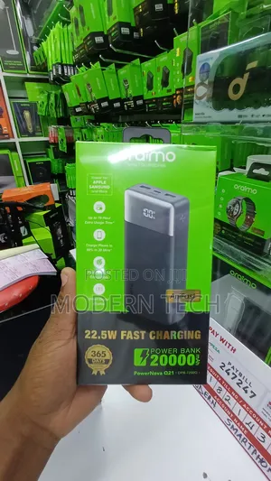 Oraimo Q21 20000mah Power Bank With 22.5w Super Fast Charge