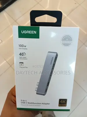 Ugreen 5-in-2 Usb-C Hub for Macbook Pro and Air (Space Gray)