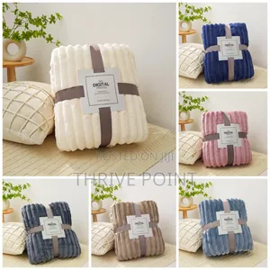 With Ribbon and Bow Packing Fluffy Coral Velvet Blanket