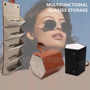 *Sunglasses Organizer Box 2/3/4/5/Multi-Slot Leather
