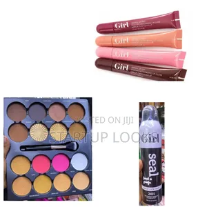 3 in 1 Micolor Contour Palette, Seal It Sweat Lock , 4pcs Lipgloss