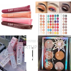 Hangover Settingspray,Eyeshadow Palette,4pcs Lipgloss,Brush,Highligter