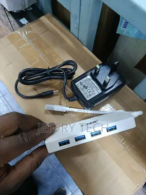 4-Port Usb 3.0 Hub, S-Tek Brand Model With Power Adapter