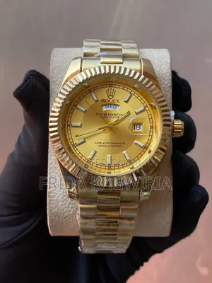 Golden Rolex Oyster Perpetual Day _Date Watch