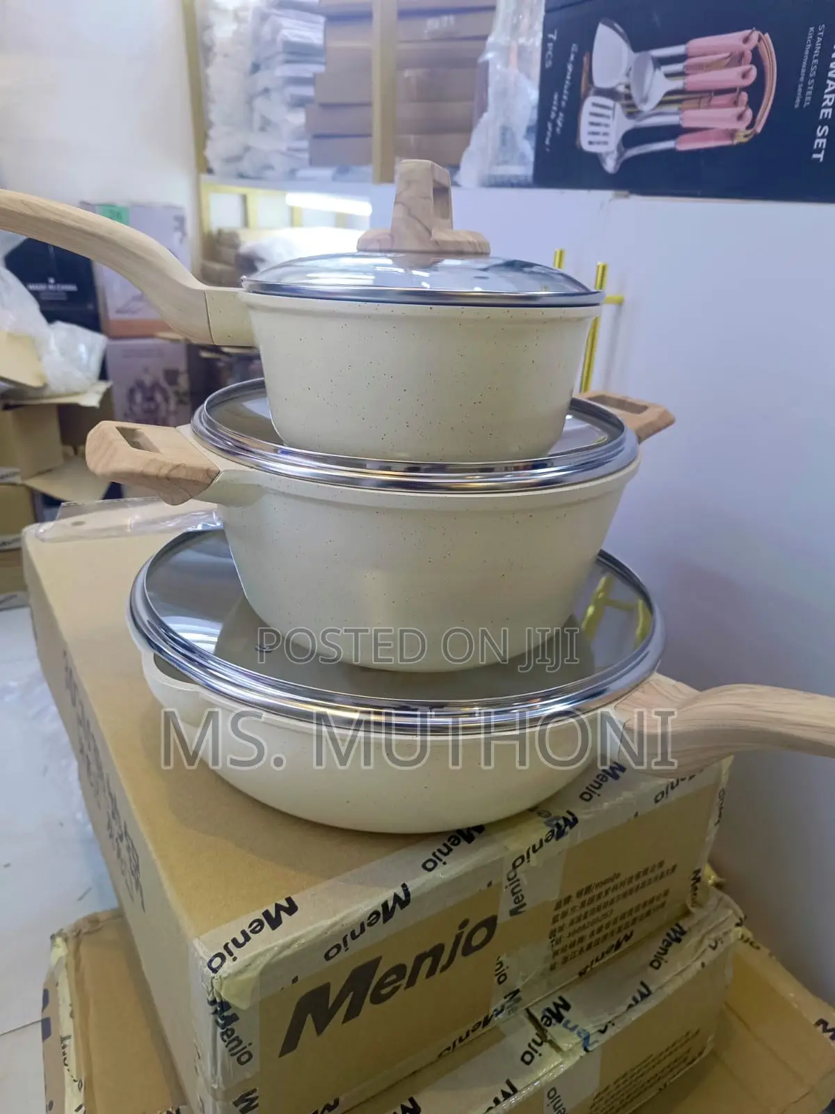 British Mingjue Non-Stick Stone Cookware Set