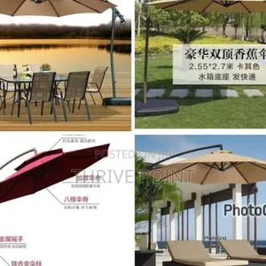 Heavy Base High Quality Canvas Outdoor Umbrella