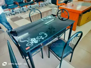 4 Seater Glass Dining Table