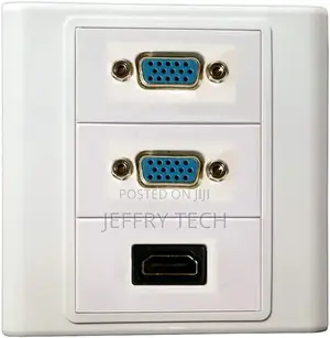 Vga + Vga + Hdmi Modules Multimedia Information Wall Plate Cover Wall
