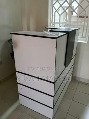White Reception Desk Available