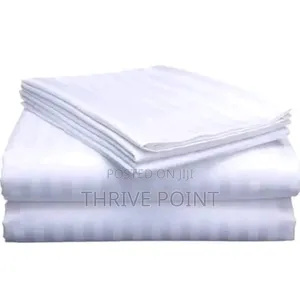 *Satin Stripped Bedsheets