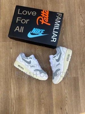 Nike X Patta Air Max 1 'White/Gray' Sizes :_40 to 45_