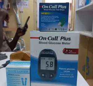 Complete Set of on Call Glucometer With Strips and Prikers
