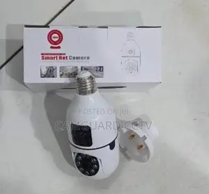 Dual Lens Wireless Bulb CCTV Camera
