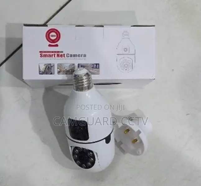 Dual Lens Wireless Bulb CCTV Camera