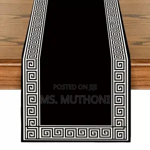 Single Piece Greek Key Pattern Table Runner