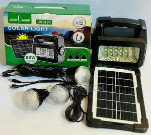 Solar Lighting System Kit With 3 Bulbs