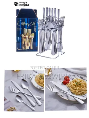 24 Pieces Heavy Duty Cutlery Set