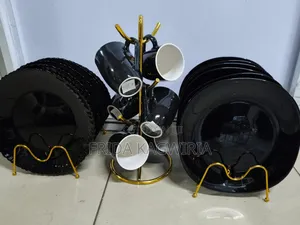Black 18 Pieces Dinner Set